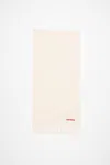 Acne Studios Fringe Wool Scarf – Narrow In Warm White