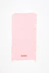 Acne Studios Fringe Wool Scarf In Pink
