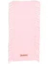Acne Studios Fringe Wool Scarf In Pink