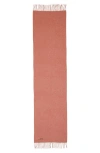Acne Studios Fringe Wool Scarf In Rose Melange