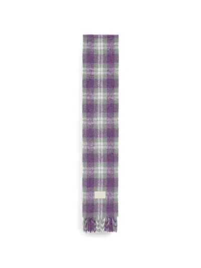 Acne Studios Fringed Alpaca-wool Scarf In Multi