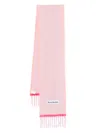 Acne Studios Valley Wool-blend Scarf In 粉色