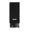 Acne Studios Fringed Scarf In Black