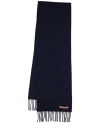 Acne Studios Rectangular Scarf With Fringes In Black