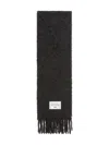 Acne Studios Fringed Scarf In Black