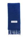 Acne Studios Fringed Scarf In Blue