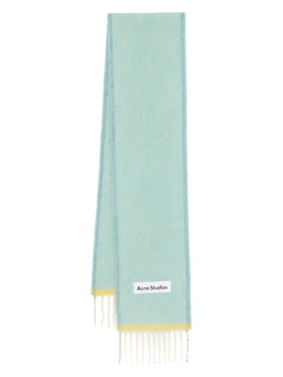 Acne Studios Fringed Scarf In Blue