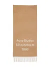 Acne Studios Fringed Scarf In Brown