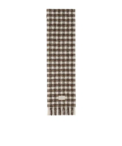 Acne Studios Fringed Scarf In Brown