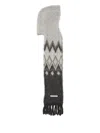 Acne Studios Fringed Scarf In Gray