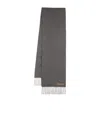 Acne Studios Fringed Scarf In Gray