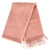 Acne Studios Fringed Scarf In Peach Wool