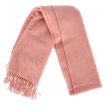 Acne Studios Fringed Scarf In Pink Wool