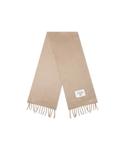 Acne Studios Fringed Scarf In Nude