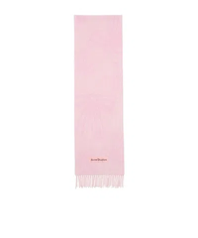 Acne Studios Fringed Scarf In Pink