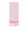 Acne Studios Valley Wool-blend Scarf In Pink