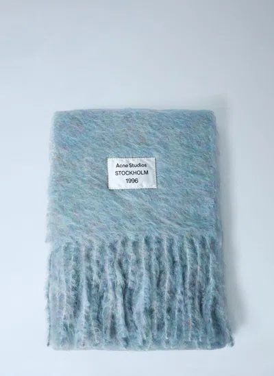 ACNE STUDIOS FRINGED WOOL-BLEND SCARF