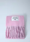 Acne Studios Fringed Wool-blend Scarf In Purple