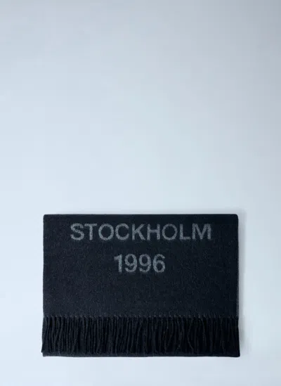 ACNE STUDIOS FRINGED WOOL SCARF