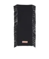 Acne Studios Fringed Wool Scarf In Black