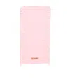 Acne Studios Fringe Wool Scarf In Pink