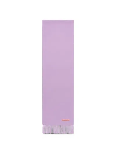 Acne Studios Fringed-edge Scarf In Pink