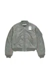 Acne Studios Full-zip Bomber Jacket In Gray