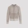 Acne Studios Zip-up Knit Hoodie In Aek Beige