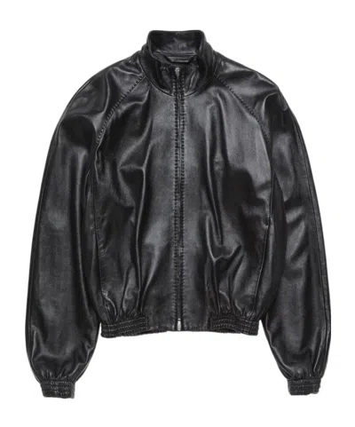 ACNE STUDIOS FULL-ZIP LEATHER JACKET