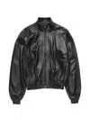 Acne Studios Full-zip Leather Jacket In Black