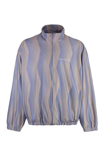 ACNE STUDIOS FULL-ZIP NYLON SWEATSHIRT