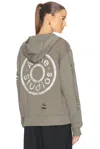 Acne Studios Fupiter Hoodie In Moss Green