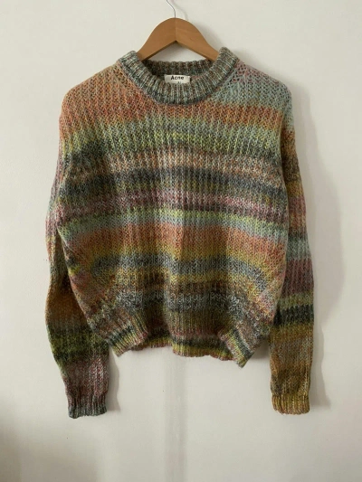 Pre-owned Acne Studios Gardient Mohair Alpaca Sweater In Multicolor