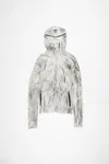 Acne Studios Gefärbter Pullover Mit Reissverschluss In Faded Black