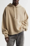Acne Studios Gender Inclusive Relaxed Fit Hoodie In Concrete