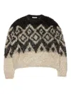Acne Studios Geometric-pattern Sweater In Multi