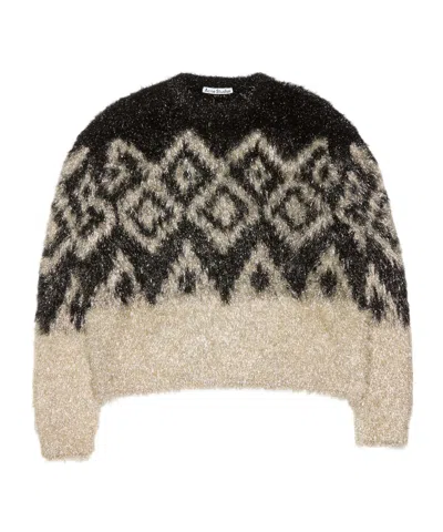 Acne Studios Geometric-pattern Sweater In Multi