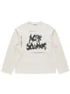 Acne Studios Githic Logo T-shirt Unix White In White