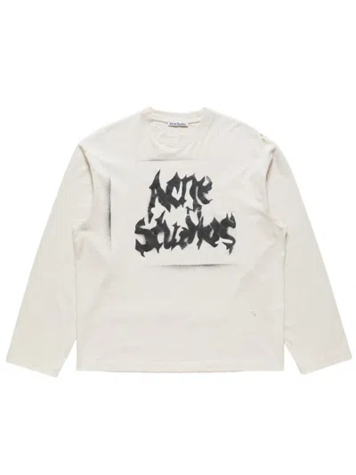 Acne Studios Githic Logo T-shirt Unix White