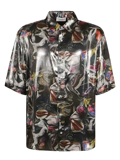 ACNE STUDIOS GLOSSY PRINTED SHIRT