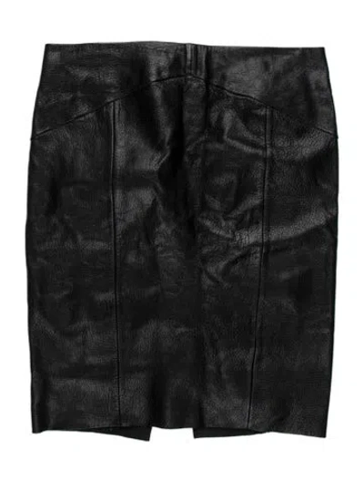 Pre-owned Acne Studios Goat Leather Mini Skirt In Multicolor