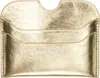 Acne Studios Gold Embossed-logo Card Holder In Gold