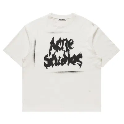 Pre-owned Acne Studios Gothic Logo T-shirt 'dusty White' | Men's Size M