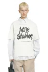 Acne Studios Gothic Logo T-shirt In White