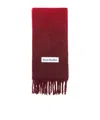 Acne Studios Gradient-effect Scarf In Red