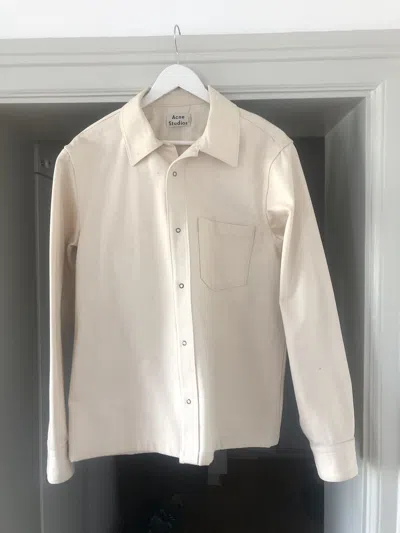 Pre-owned Acne Studios Grail  Button Up Shirt Jacket In Multi