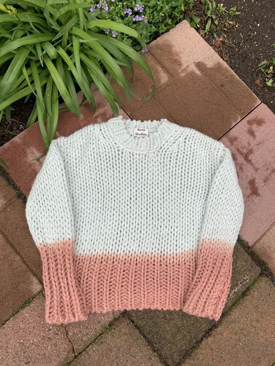 Pre-owned Acne Studios Grail  Degrade Gradient Knit Sweater In Multi
