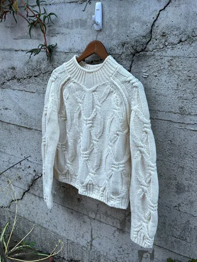 Pre-owned Acne Studios Grail  Intricate Weave Sweater In Multicolor