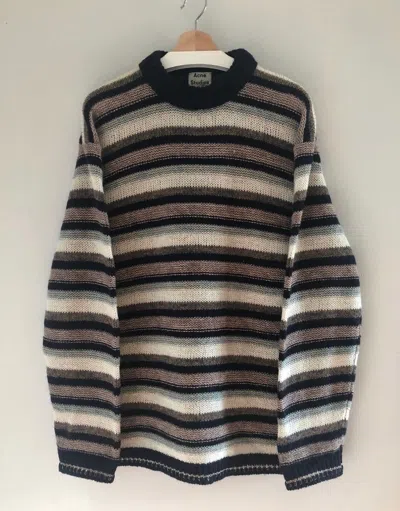 Pre-owned Acne Studios Grail  Mohair Blend Najat Sweater In Multicolor