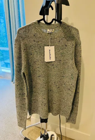 Pre-owned Acne Studios Grail  Speckled Knit Sweater In Multicolor